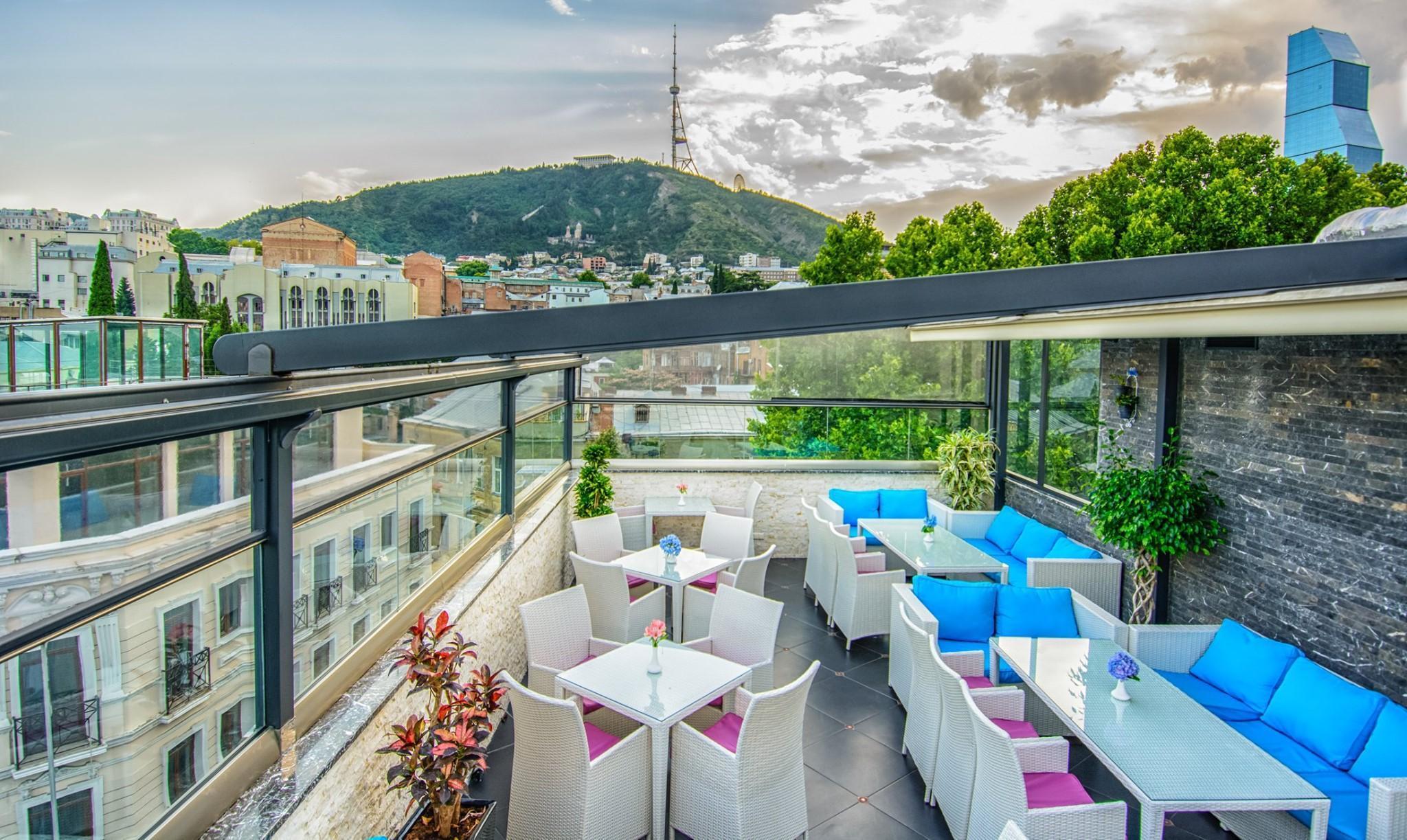 River Side Hotel Tbilisi Zewnętrze zdjęcie Sky Bar